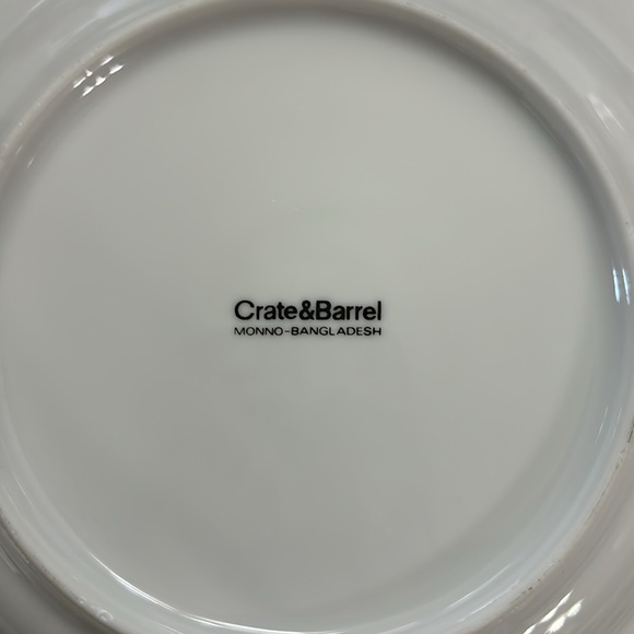 Crate & Barrel-Colorful Flowers In Cocktail Glasses-6.75” Appetizer Plates - Picture 7 of 8